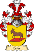 v.23 Coat of Family Arms from Germany for Esler