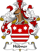German Wappen Coat of Arms for Hübner