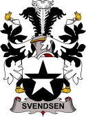 Norwegian Coat of Arms for Svendsen or Tordenstierne