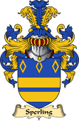 English Coat of Arms (v.23) for the family Sperling or Spurling