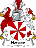 English Coat of Arms for the family Henson