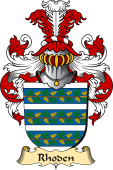 v.23 Coat of Family Arms from Germany for Rhoden