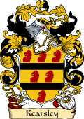 English or Welsh Family Coat of Arms (v.23) for Kearsley (Granted 1662)