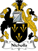 English Coat of Arms for the family Nicholls