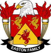 Coat of arms used by the Easton family in the United States of America