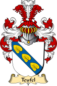 v.23 Coat of Family Arms from Germany for Teufel