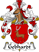 German Wappen Coat of Arms for Gebhardt