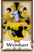 German Coat of Arms Wappen Bookplate  for Weinhart