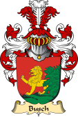 v.23 Coat of Family Arms from Germany for Busch