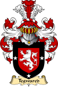 Welsh Family Coat of Arms (v.23) for Tegwared (Y BAISWEN)