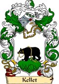 English or Welsh Family Coat of Arms (v.23) for Kellet (Ripley, Surrey)