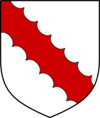 English Family Shield for Colepeper or Culpeper