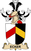 Republic of Austria Coat of Arms for Ecker d'Eckhofen