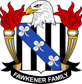 Coat of arms used by the Fawkener family in the United States of America