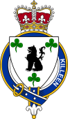 Families of Britain Coat of Arms Badge for: Killeen or Killian (Ireland)