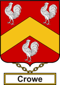 English Coat of Arms Shield Badge for Crowe