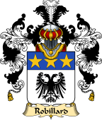 French Family Coat of Arms (v.25) Robillard