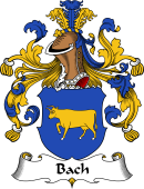 German Wappen Coat of Arms for Bach