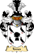 English Coat of Arms (v.23) for the family Tomes