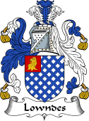 English Coat of Arms for the family Lowndes