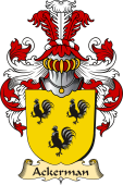 v.23 Coat of Family Arms from Germany for Ackerman