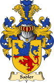 English Coat of Arms (v.23) for the family Sadleir or Sadler