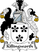 English Coat of Arms for the family Killingworth