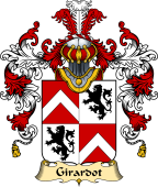 French Family Coat of Arms (v.25) Girardot