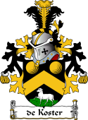 Dutch Coat of Arms for de Koster