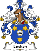 German Wappen Coat of Arms for Lucken