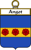 French Coat of Arms Badge for Angot