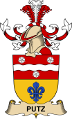 Republic of Austria Coat of Arms for Putz (de Breitenbach)