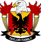 Coat of arms used by the Taylor family in the United States of America