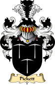 English Coat of Arms (v.23) for the family Pickett