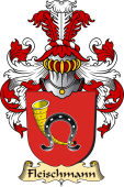 v.23 Coat of Family Arms from Germany for Fleischmann