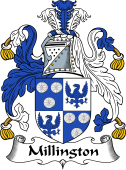 English Coat of Arms for the family Millington