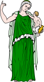 Gods and Goddesses Clipart image: Leucothea