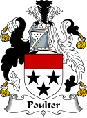 English Coat of Arms for the family Poulter