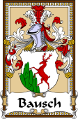 German Coat of Arms Wappen Bookplate  for Bausch