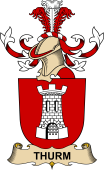 Republic of Austria Coat of Arms for Thurm (Von)