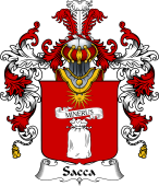 Italian Family Coat of Arms (v.25b) Sacca