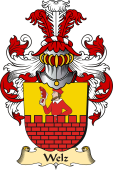 v.23 Coat of Family Arms from Germany for Welz