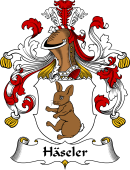 German Wappen Coat of Arms for Häseler