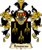 French Family Coat of Arms (v.25) Rousseau I