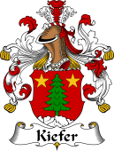 German Wappen Coat of Arms for Kiefer