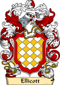 English or Welsh Family Coat of Arms (v.23) for Ellicott (Devonshire)