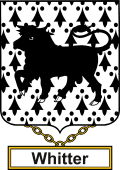 English Coat of Arms Shield Badge for Whitter