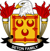 Coat of arms used by the Seton family in the United States of America