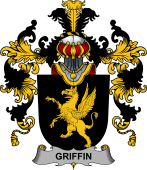 Irish Family Coat of Arms (v.25b) Griffin or O'Griffy