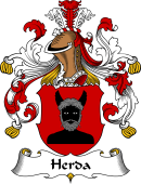German Wappen Coat of Arms for Herda